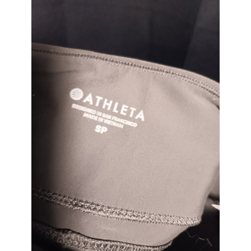Athleta Stellar Tight Pants Women’s Small Petite Olive Gray Slim Pull‑On Ankle - Picture 5 of 6